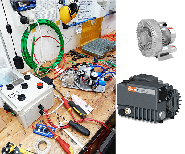 Workshop -pneumatics, vacuum pump and blower repairs and servicing